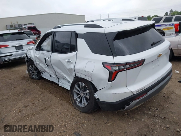 2025 Chevrolet Equinox FWD LT with VIN 3GNAXHEG0SL304222, listed as a IAAI auction lot 42212235 with Not Provided miles and . Bid and sale history available at DreamBid. Image 3.
