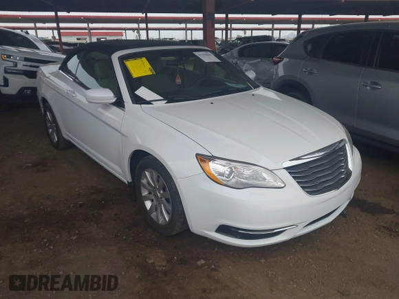 2012 Chrysler 200 Touring with VIN 1C3BCBEB5CN119146, listed as a IAAI auction lot 41590668 with 113,094 mi miles and . Bid and sale history available at DreamBid. Image 1.