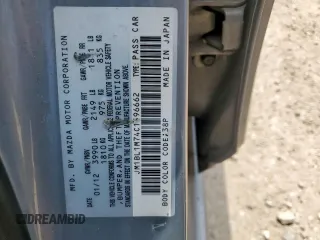 2012 Mazda 3 i Grand Touring with VIN JM1BL1M74C1596662, listed as a Copart auction lot 60022285 with 198,375 mi miles and Salvage title. Bid and sale history available at DreamBid. Image 12.