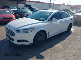 2013 Ford Fusion Titanium Hybrid with VIN 3FA6P0RU3DR343179, listed as a IAAI auction lot 41488267 with 268,872 mi miles. Bid and sale history available at carsss.com. Image 2.