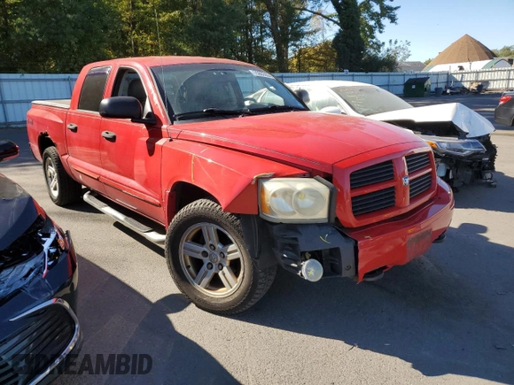 2007 Dodge Dakota SLT with VIN 1D7HW48N57S103881, listed as a Copart auction lot 75803604 with 194,688 mi miles and Salvage title. Bid and sale history available at DreamBid. Image 4.
