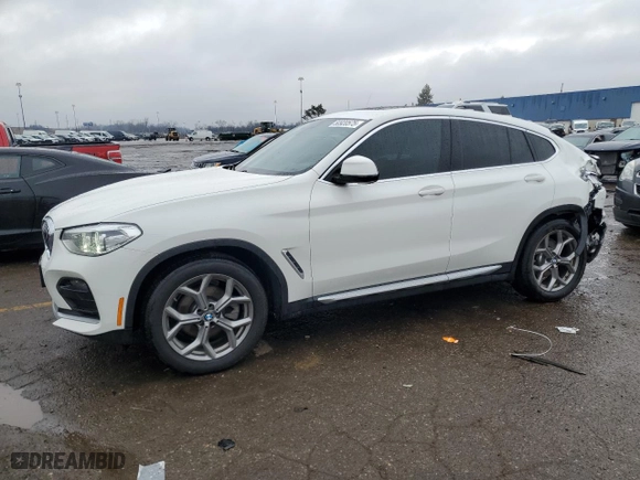 2020 BMW X4 xDrive30i with VIN 5UX2V1C09LLZ32596, listed as a Copart auction lot 50920575 with 50,391 mi miles and Clean Title. Bid and sale history available at carsss.com. Image 1.
