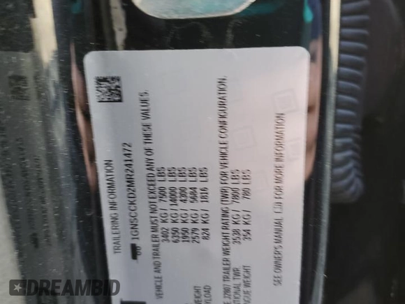 2021 Chevrolet Suburban LT с VIN 1GNSCCKD2MR241472, выставлен на аукционе Copart как лот 87280424 с пробегом 83 346 миль миль и Списание • Salvage title. История ставок и продаж доступна на DreamBid. Изображение 15.
