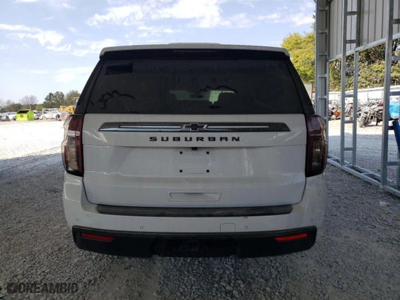 2022 Chevrolet Suburban Z71 with VIN 1GNSKDKD7NR312482, listed as a Copart auction lot 75623814 with 0 mi miles and Salvage Title. Bid and sale history available at carsss.com. Image 6.