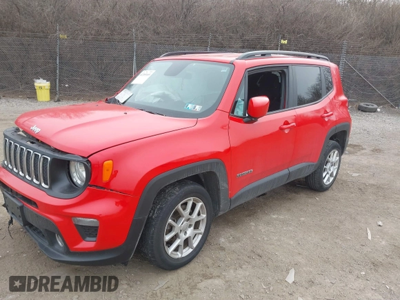 2020 Jeep Renegade Latitude with VIN ZACNJBBB7LPL97764, listed as a IAAI auction lot 41285169 with 46,029 mi miles. Bid and sale history available at carsss.com. Image 2.