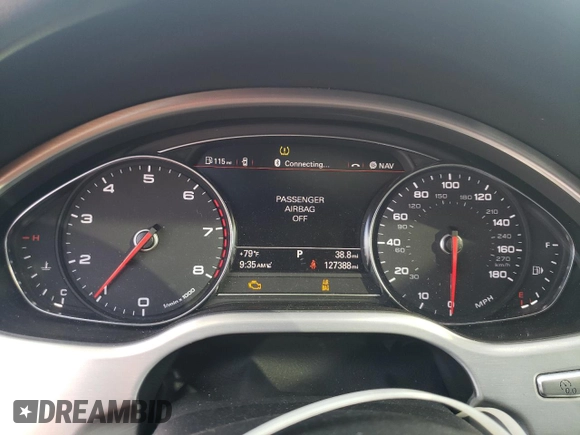 2013 Audi A8 3.0L with VIN WAUAGAFDXDN032766, listed as a Copart auction lot 84275944 with 127,388 mi miles and Salvage title. Bid and sale history available at DreamBid. Image 9.