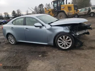 2007 Lexus IS 250 with VIN JTHCK262075014150, listed as a Copart auction lot 43700285 with 191,072 mi miles and Salvage Title. Bid and sale history available at carsss.com. Image 4.