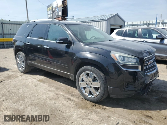 2017 GMC Acadia Limited with VIN 1GKKRSKD9HJ262930, listed as a Copart auction lot 52297355 with 104,795 mi miles and Salvage title. Bid and sale history available at DreamBid. Image 4.