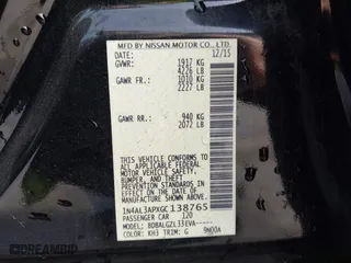 2016 Nissan Altima 2.5 SL with VIN 1N4AL3APXGC138765, listed as a IAAI auction lot 41540035 with 114,966 mi miles. Bid and sale history available at carsss.com. Image 9.