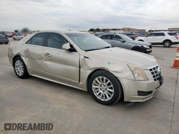 2013 Cadillac CTS Luxury with VIN 1G6DF5E50D0112503, listed as a Copart auction lot 58757935 with 96,417 mi miles and Salvage title. Bid and sale history available at DreamBid. Image 4.
