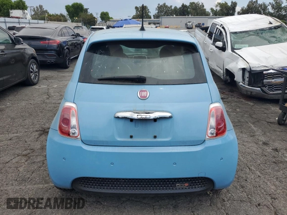 2017 FIAT 500e with VIN 3C3CFFGE9HT561445, listed as a Copart auction lot 65465705 with 59,314 mi miles and Clean title. Bid and sale history available at DreamBid. Image 6.