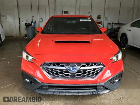 2024 Subaru WRX Premium with VIN JF1VBAH60R9803405, listed as a Copart auction lot 58207805 with 6,132 mi miles and Salvage title. Bid and sale history available at DreamBid. Image 5.