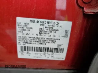 2020 Ford Explorer Limited with VIN 1FMSK8FH2LGA58634, listed as a Copart auction lot 56283655 with 84,027 mi miles and Salvage title. Bid and sale history available at DreamBid. Image 13.