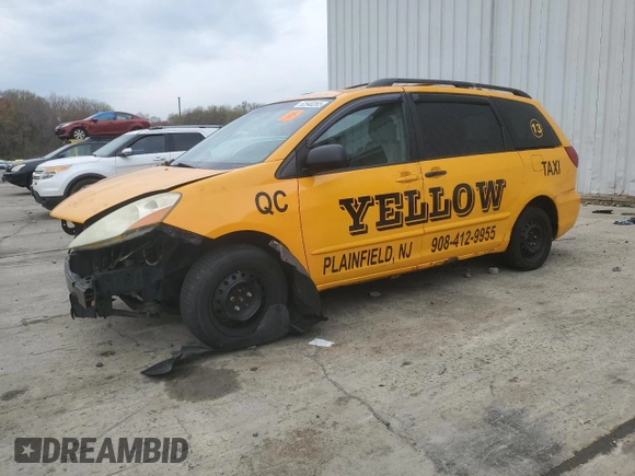 2006 Toyota Sienna LE with VIN 5TDBA23C06S057070, listed as a Copart auction lot 52540265 with 278,454 mi miles and Salvage Title. Bid and sale history available at DreamBid. Image 1.