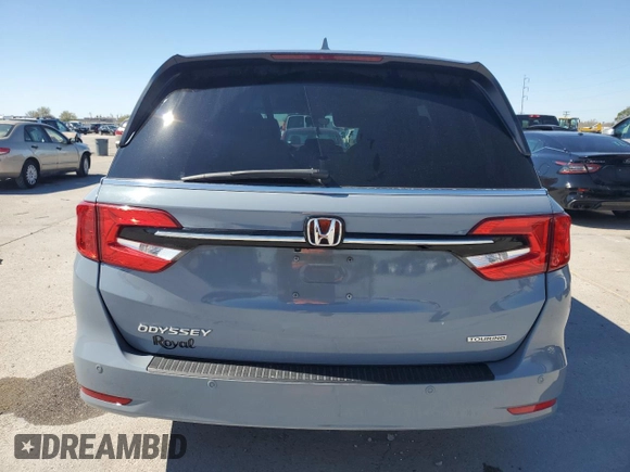 2024 Honda Odyssey Touring with VIN 5FNRL6H84RB001517, listed as a Copart auction lot 48306655 with 60,757 mi miles and Salvage Title. Bid and sale history available at carsss.com. Image 6.