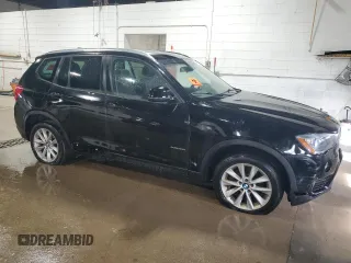 2017 BMW X3 xDrive28i with VIN 5UXWX9C30H0W70206, listed as a Copart auction lot 48616615 with 147,545 mi miles and Clean Title. Bid and sale history available at DreamBid. Image 4.