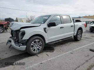 2023 Ford F-150 XL with VIN 1FTEW1CP4PKF86851, listed as a Copart auction lot 50611185 with 15,773 mi miles and Salvage Title. Bid and sale history available at DreamBid. Image 1.