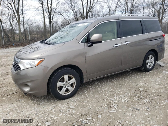 2017 Nissan Quest SV with VIN JN8AE2KP2H9166270, listed as a Copart auction lot 47776123 with 134,492 mi miles and Non Repairable. Bid and sale history available at carsss.com. Image 1.
