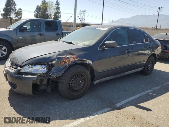 2005 Honda Accord LX с VIN 1HGCM56405A167776, выставлен на аукционе Copart как лот 61682855 с пробегом 186 017 миль миль и Списание • Salvage title. История ставок и продаж доступна на DreamBid. Изображение 1.