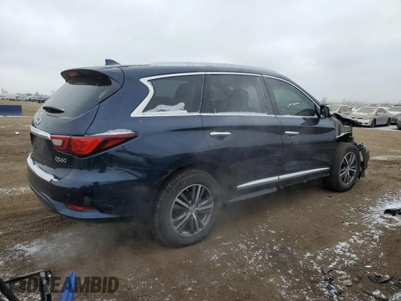2018 Infiniti QX60 with VIN 5N1DL0MM7JC522674, listed as a Copart auction lot 44515265 with 65,582 mi miles and Salvage Title. Bid and sale history available at DreamBid. Image 3.