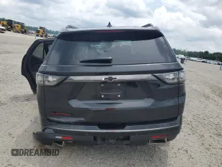 2021 Chevrolet Traverse Premier with VIN 1GNERKKW2MJ262862, listed as a Copart auction lot 58779765 with 76,927 mi miles and Salvage title. Bid and sale history available at DreamBid. Image 6.