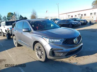 2021 Acura RDX w/A-Spec Package with VIN 5J8TC1H69ML015203, listed as a IAAI auction lot 41370213 with 38,911 mi miles. Bid and sale history available at carsss.com. Image 1.
