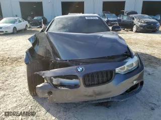 2015 BMW 4 Series 435i xDrive with VIN WBA3R5C56FK371987, listed as a Copart auction lot 88077015 with 0 mi miles and Salvage Title. Bid and sale history available at carsss.com. Image 5.