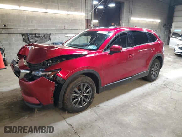 2021 Mazda CX-9 Touring with VIN JM3TCBCY7M0517200, listed as a Copart auction lot 87116144 with 26,663 mi miles and Salvage Title. Bid and sale history available at carsss.com. Image 1.