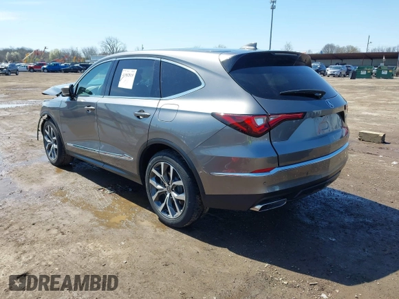 2024 Acura MDX w/Technology Package with VIN 5J8YE1H47RL005369, listed as a IAAI auction lot 41982915 with 17,307 mi miles. Bid and sale history available at carsss.com. Image 3.