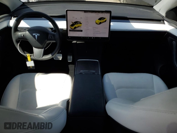 2023 Tesla Model Y Performance with VIN 7SAYGDEF0PF915030, listed as a Copart auction lot 50159375 with 19,772 mi miles and Salvage Title. Bid and sale history available at DreamBid. Image 8.