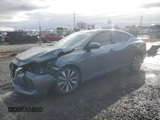 2021 Nissan Sentra SV with VIN 3N1AB8CV0MY312743, listed as a Copart auction lot 44067945 with 60,432 mi miles and Salvage Title. Bid and sale history available at DreamBid. Image 1.