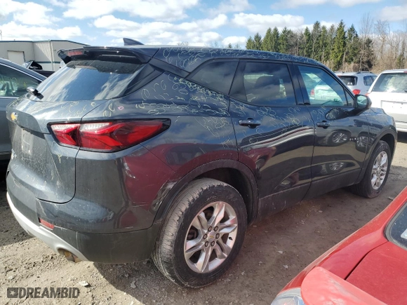 2021 Chevrolet Blazer LT with VIN 3GNKBHR45MS583713, listed as a Copart auction lot 49769315 with 33,530 mi miles and Salvage Title. Bid and sale history available at carsss.com. Image 3.