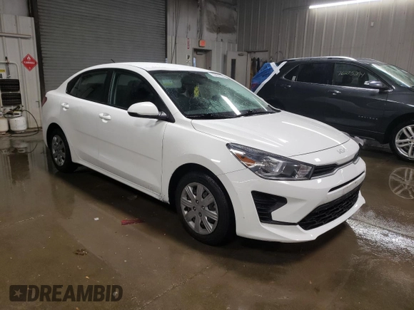 2022 Kia Rio LX with VIN 3KPA24ADXNE444685, listed as a Copart auction lot 78491184 with 89,405 mi miles and Salvage Title. Bid and sale history available at carsss.com. Image 4.