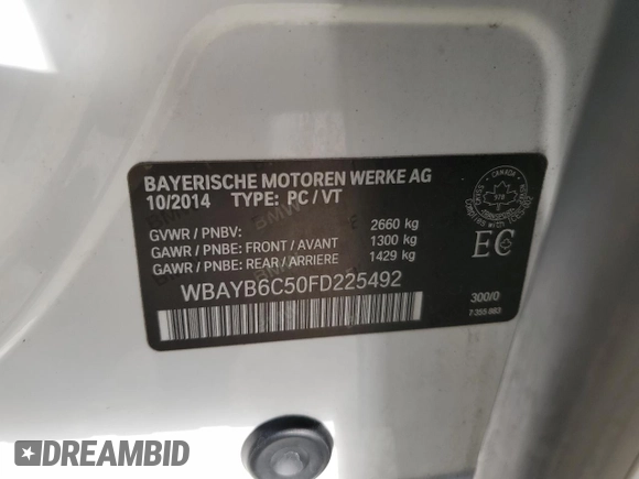 2015 BMW 7 Series 750i xDrive с VIN WBAYB6C50FD225492, выставлен на аукционе Copart как лот 50018225 с пробегом 76 059 миль миль и Списание • Salvage title. История ставок и продаж доступна на DreamBid. Изображение 12.
