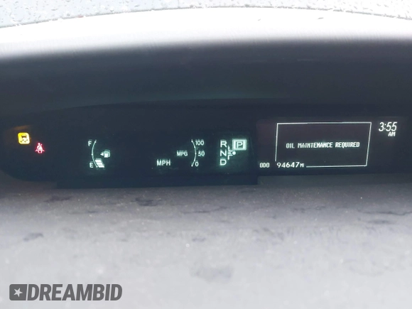 2010 Toyota Prius II with VIN JTDKN3DU0A0213542, listed as a IAAI auction lot 41698453 with 94,647 mi miles. Bid and sale history available at carsss.com. Image 7.
