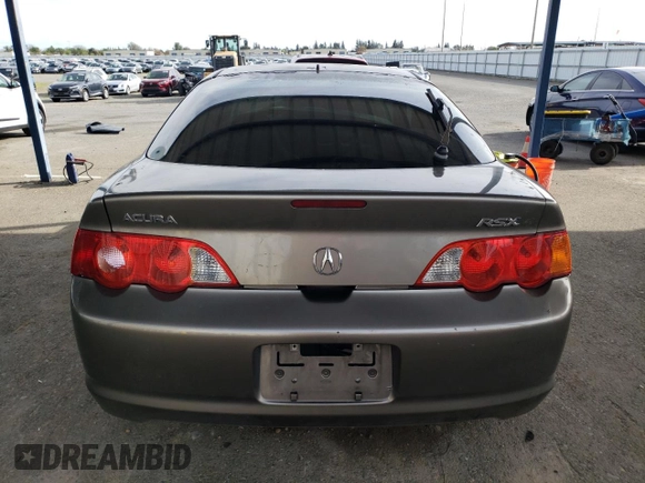 2002 Acura RSX Type S with VIN JH4DC53092C017168, listed as a Copart auction lot 50977335 with 242,558 mi miles and Salvage Title. Bid and sale history available at carsss.com. Image 6.