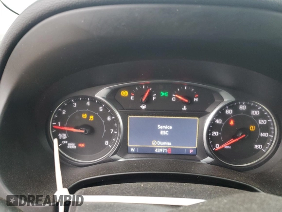 2022 GMC Terrain SLT with VIN 3GKALPEVXNL272367, listed as a Copart auction lot 44560335 with 43,971 mi miles and Salvage Title. Bid and sale history available at DreamBid. Image 9.
