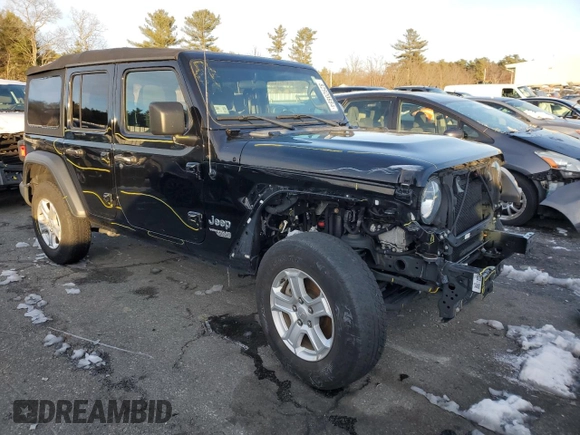 2021 Jeep Wrangler Unlimited 80th Anniversary with VIN 1C4HJXDN8MW526846, listed as a Copart auction lot 82920884 with 57,863 mi miles and Salvage title. Bid and sale history available at DreamBid. Image 4.