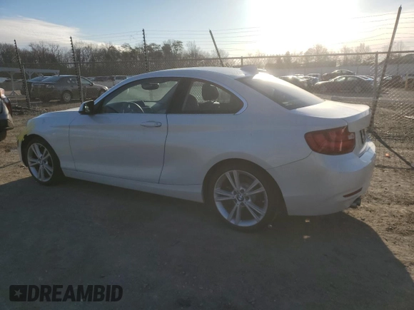2015 BMW 2 Series 228i with VIN WBA1F9C51FVW98724, listed as a Copart auction lot 48041775 with 64,146 mi miles and Salvage Title. Bid and sale history available at carsss.com. Image 2.