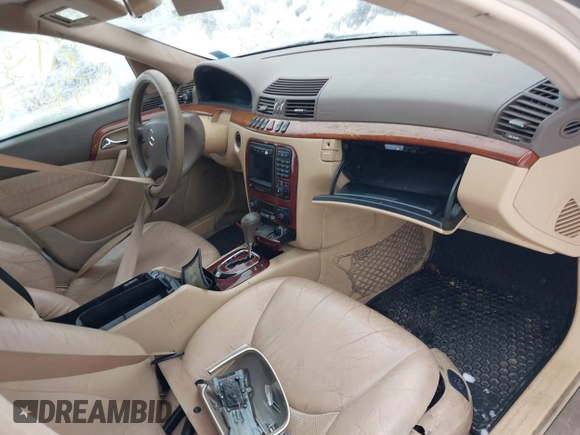 2000 Mercedes-Benz S 320/430/500 z VIN WDBNG70J1YA135236, wystawiony jako IAAI lot #41570953 z przebiegiem Nie podano mil oraz . Historia ofert i sprzedaży dostępna na DreamBid. Obrazek 5.