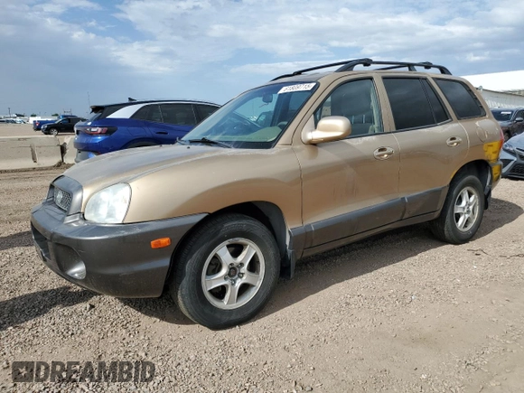 2003 Hyundai Santa Fe GLS with VIN KM8SC73D23U388736, listed as a Copart auction lot 61809715 with 125,654 mi miles and Salvage title. Bid and sale history available at DreamBid. Image 1.