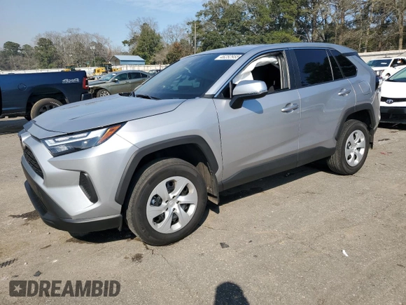 2024 Toyota RAV4 LE with VIN 2T3K1RFV1RC284617, listed as a Copart auction lot 46252955 with 27,881 mi miles and Salvage Title. Bid and sale history available at carsss.com. Image 1.