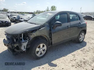 2020 Chevrolet Trax LS with VIN 3GNCJKSB5LL247582, listed as a Copart auction lot 47560795 with 97,576 mi miles and Salvage title. Bid and sale history available at DreamBid. Image 1.