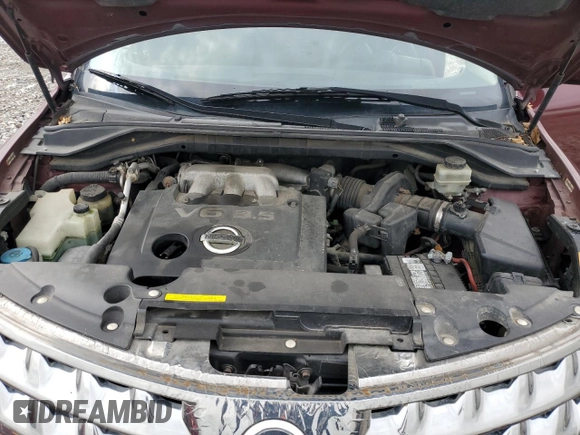 2007 Nissan Murano SL with VIN JN8AZ08W77W665623, listed as a Copart auction lot 54952035 with 208,076 mi miles and Salvage title. Bid and sale history available at DreamBid. Image 12.