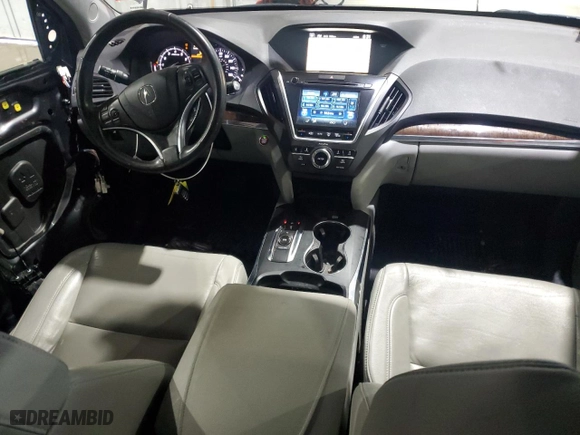 2017 Acura MDX w/Technology Pkg with VIN 5J8YD4H53HL002268, listed as a Copart auction lot 88578385 with 92,764 mi miles and Salvage Title. Bid and sale history available at carsss.com. Image 8.