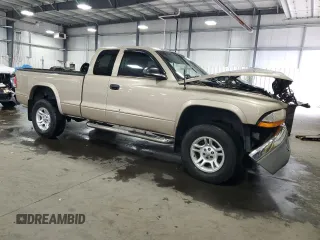 2004 Dodge Dakota SLT with VIN 1D7HG42N94S549694, listed as a Copart auction lot 56888845 with 166,130 mi miles and Salvage title. Bid and sale history available at DreamBid. Image 4.
