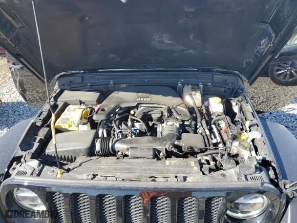 2021 Jeep Wrangler Unlimited Willys Sport with VIN 1C4HJXDG2MW569922, listed as a Copart auction lot 44619615 with 47,641 mi miles and Salvage Title. Bid and sale history available at carsss.com. Image 11.
