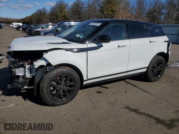 2024 Land Rover Range Rover Evoque Dynamic SE z VIN SALZL2FX6RH261333, wystawiony jako Copart lot #45428255 z przebiegiem 4 097 mil mil oraz Szkoda całkowita • Salvage title. Historia ofert i sprzedaży dostępna na DreamBid. Obrazek 1.