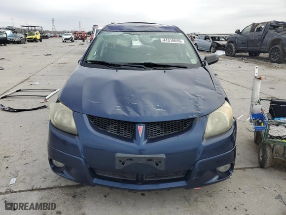 2003 Pontiac Vibe with VIN 5Y2SL62863Z464626, listed as a Copart auction lot 44318695 with 0 mi miles and Salvage Title. Bid and sale history available at carsss.com. Image 5.