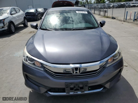 2017 Honda Accord Sedan LX with VIN 1HGCR2F38HA114318, listed as a Copart auction lot 52413145 with 95,867 mi miles and Salvage Title. Bid and sale history available at carsss.com. Image 5.